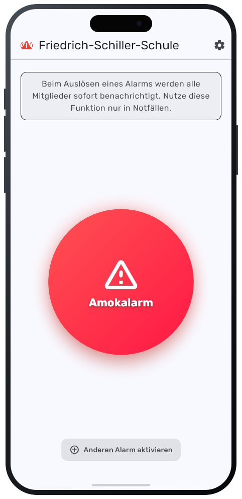NOKO Amokalarm bereit zum Auslösen